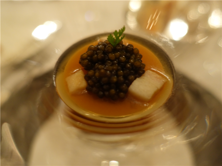 oxtail jelly with caviar
